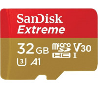 SD  SanDisk Extreme MicroSDHC 32 GB Class 10 UHS-I/U3 A1 V30 (SDSQXAF-032G-GN6AT)