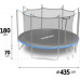 Garden Trampoline Neo-Sport NS-14W241 With inner mesh 14 FT 435 cm