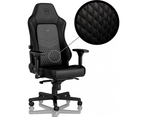 Noblechairs HERO z prawdziwej skóry - black/black (GAGC-118)