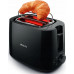 Philips Philips | Daily Collection Toaster | HD2583/90 | Number of slots 2 | Housing material Plastic | Black