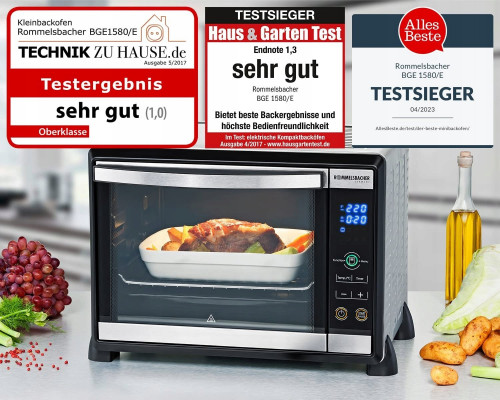 Rommelsbacher Rommelsbacher baking and barbecue BGE 1580 / E, mini-oven (stainless steel)