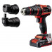 Einhell Einhell cordless drill/driver set TE-CD 18/45 3X-Li +22, 18Volt (red/black, Li-ion battery 2.0Ah, 22-piece accessories)