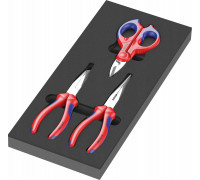 Wera Wera 9780 foam insert KNIPEX pliers set 1, 3 pieces (black/gray, in foam insert for workshop trolley)