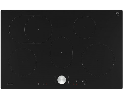 Neff Neff T58PTF1L0 N 90, self-sufficient hob (black/stainless steel, 80 cm)