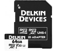 SD  Delkin Trail Cam Hyperspeed MicroSDXC 64 GB Class 10 UHS-I/U3 V30 (DDMSDAHS64GB)