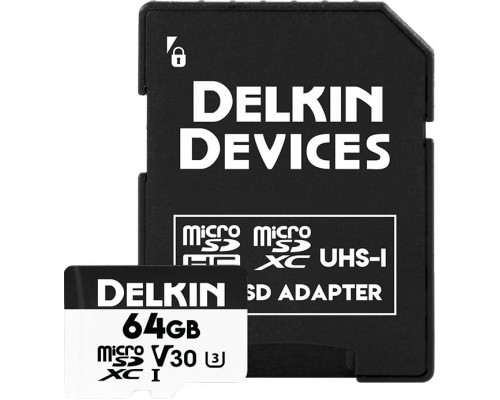 SD  Delkin Trail Cam Hyperspeed MicroSDXC 64 GB Class 10 UHS-I/U3 V30 (DDMSDAHS64GB)