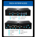 Komputer Eglobal Bezwentylatorowy mini PC M3 Intel J4125, HDMI, VGA, 2xCOM, 2xLAN, WiFi, BT, SIM