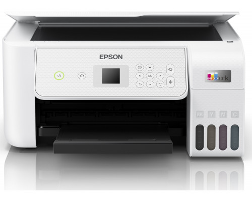 MFP Epson Epson EcoTank ET-2876 - Multifunktionsdrucker - Farbe - Tintenstrahl - ITS - A4 (Medien) - bis zu 10 Seiten/Min. (Drucken) - 100 Blatt - USB, Wi-Fi - weiss