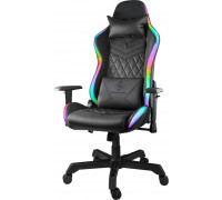 Deltaco Žaidimų kėdė DELTACO GAMING PU oda, RGB, juoda / GAM-080