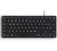 Perixx Perixx PERIBOARD-416 EN, wired, USB mini keyboard with 4 hubs, black