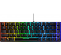 Deltaco Klavitūra DELTACO GAMING, US layout, Mini RGB membraninė, pusiau permatoma, juoda / 4222268 / GAM-158-US