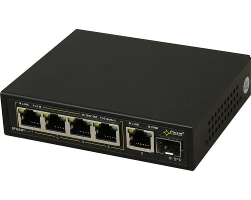 Switch Pulsar Switch 6-port PULSAR SFG64F1 Up to 4 IP cameras