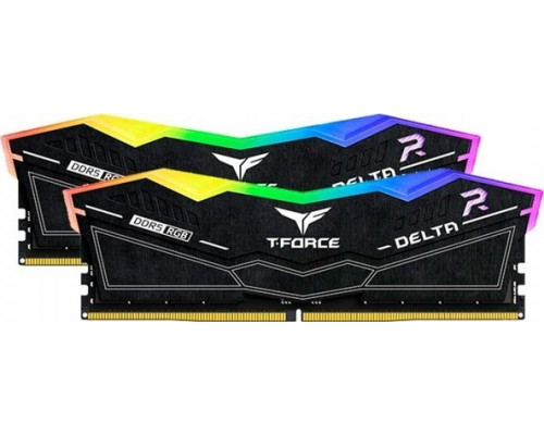 TeamGroup Team Group DDR5 - 48GB - 7200 - CL - 34 (2x 24 GB) dual kit, RAM (black, FF3D548G7200HC34ADC01, Delta RGB, INTEL XMP)