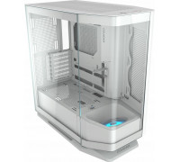 Komputer Cougar COUGAR | FV270 White | PC Case | Mid tower / Tempered, Curved Glass Perimeter / Quick Detachable Air Filters / Up to 9 Fans (1x120mm RGB Preinstalled) / White