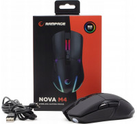 Rampage Rampage bezprzewodowa NOVA M4 gamingowa RGB USB Sensor optyczny czarna