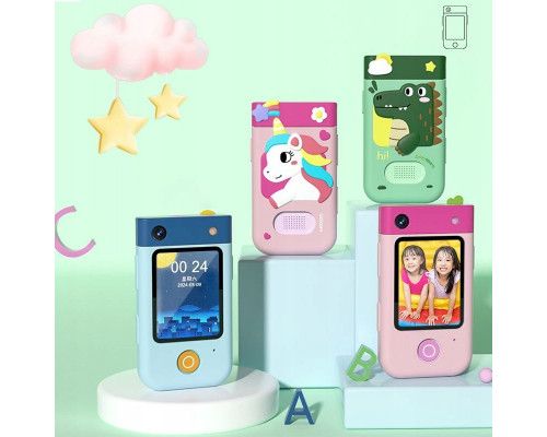 Xrec Aparat Cyfrowy 48mp Kamera 1080p Dla Dziecka Gry Latarka Mp3 Budzik Telefon / Bls-i9 / Rose Królik