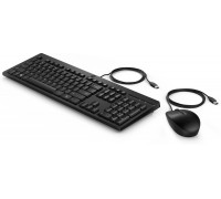 HP 225 Wired Mouse and KB Nordic