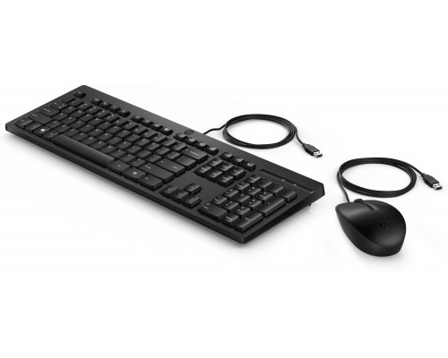HP 225 Wired Mouse and KB Nordic