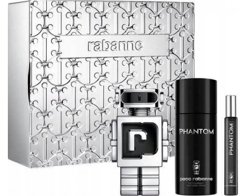 Paco Rabanne Paco Rabanne Phantom Eau de Toilette 100ml. + Eau de Parfum 10ml. + Deodorant Spray 150ml. ZESTAW