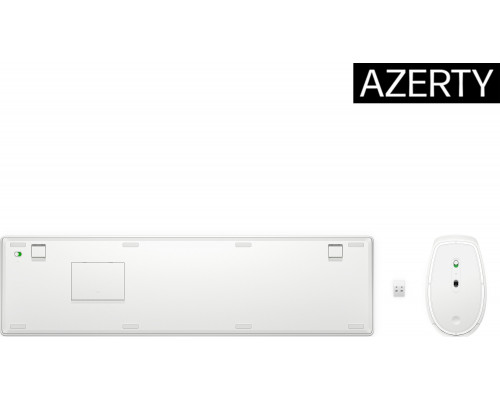 HP HP 655 - Tastatur-und-Maus-Set - kabellos - 2.4 GHz - QWERTZ - Deutsch - weiss