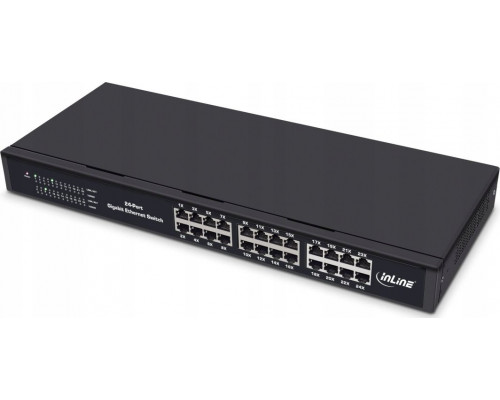 Switch InLine ® Gigabit Network Switch 24-Port, 1Gb/s, 19