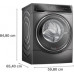 Bosch Bosch | Washing Machine | WNC254ARSN | Energy efficiency class A/D | Front loading | Washing capacity 10.5 kg | 1400 RPM | Depth 62.2 cm | Width 59.8 cm | LED | Drying system | Drying capacity 6 kg | Steam function | Dosage assistant