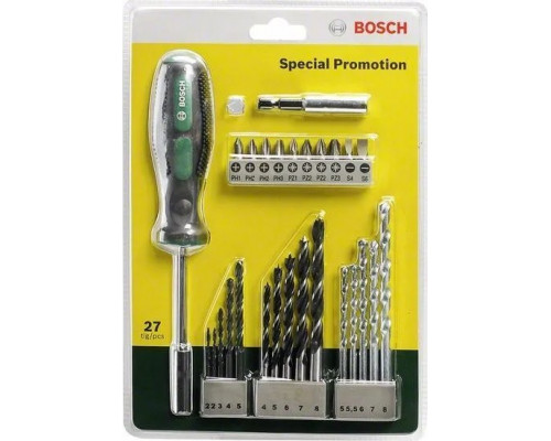 Bosch SET WITH HAND SCREWDRIVER 27- PCS BOSC