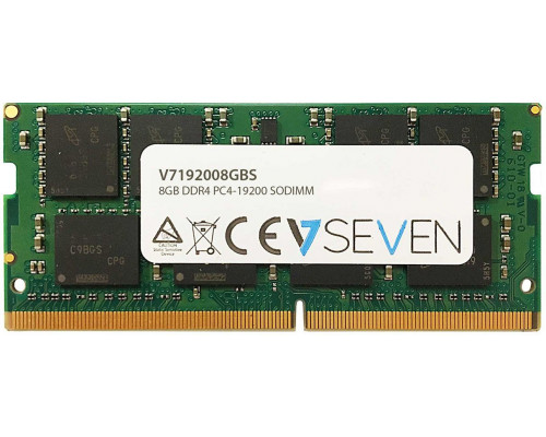 V7 SODIMM, DDR4, 8 GB, 2400 MHz, CL17 (V7192008GBS)