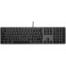 LMP Large Font USB Keyboard 110 keys wired USB keyboard with 2x USB and aluminum upper cover - UK - space gray