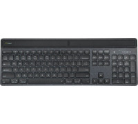 Targus Targus EcoSmart - Tastatur - nachhaltige Energiegewinnung - antimicrobial - hintergrundbeleuchtet - kabellos - Bluetooth 5.0 - QWERTY - GB - Tastenschalter: Scissor-Key - Schwarz - nachhaltige Verpackung