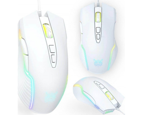 Onikuma ONIKUMA CW905 Myszka Gamingowa przewodowa RGB : Kolor - biały