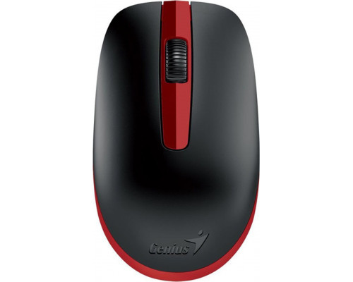 Genius bezprzewodowa, Genius NX-7007, czarno-czerwona, optyczna, 1200DPI