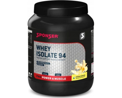 Sponser WHEY ISOLATE 94 Banānu 850g skārda (NEW)