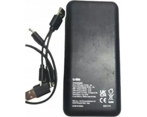 XXX_sbs (SBS Mobile) SBS TTBB20000SK, 20000 mAh, Lithium-Ion (Li-Ion), Black