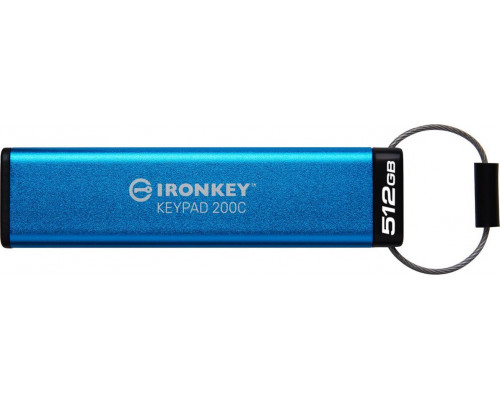 Pendrive Kingston IronKey Keypad 200, 512 GB  (IKKP200C/512GB)