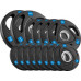 Rebel Zestaw obciążeń żeliwnych gumowanych 30kg ( 8x1.25kg + 4x2.5kg + 2x5kg ), otwór olimpijski 51mm,  REBEL ACTIVE