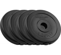 Rebel Bitumena slodžu komplekts 4x1.25kg, caurums 31mm, klasiskais disks, REBEL ACTIVE