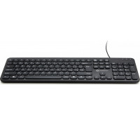 Powerton Powerton WPK102, klawiatura Slim CZ/SK, klasyczna, przewodowa (USB), czarna, cicha