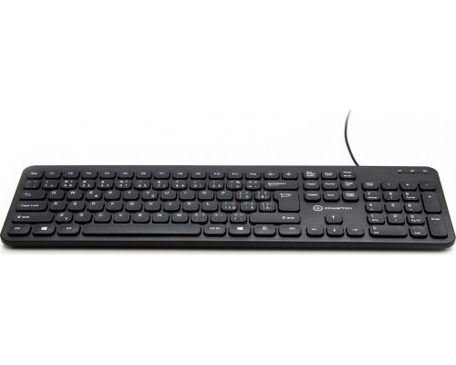 Powerton Powerton WPK102, klawiatura Slim CZ/SK, klasyczna, przewodowa (USB), czarna, cicha