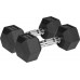 Rebel Dumbbells cast iron gumowane HEX 2x9 kg REBEL ACTIVE