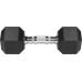 Rebel Dumbbells cast iron gumowane HEX 2x9 kg REBEL ACTIVE