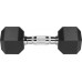 Rebel Dumbbells cast iron gumowane HEX 2x6 kg REBEL ACTIVE