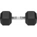 Rebel Dumbbells cast iron gumowane HEX 2x15 kg REBEL ACTIVE