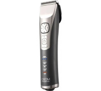 GTV OSOM Professional Hair Clipper P9 profesionali plaukų kirpimo mašinėlė, ličio jonų baterija, 100-240V, 50/60 Hz, pilkos spalvos