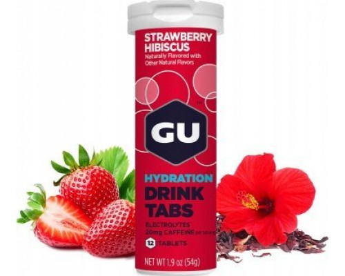 GU Hydration Drink Tabs Strawberry Hibiscus  12gab   (25/02)