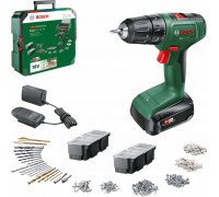 Bosch Bosch cordless drill/driver EasyDrill 18V-40 + SystemBox (green/black, Li-ion battery 1.5Ah, case, POWER FOR ALL ALLIANCE)