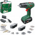 Bosch Bosch cordless drill/driver EasyDrill 18V-40 + SystemBox (green/black, Li-ion battery 1.5Ah, case, POWER FOR ALL ALLIANCE)