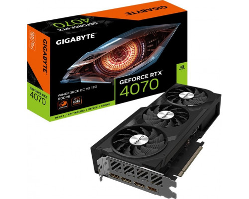 *RTX4070 Gigabyte GeForce RTX 4070 Windforce OC V2 12GB GDDR6 (GV-N4070WF3OCV2-12GD)