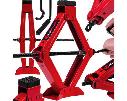 MaPower MAPOWER MPSJ01 Lift Trapezoidal Samochodowy Lewarek Do Kół Warsztatowy 1.5T