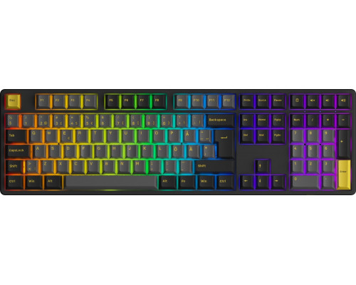 Akko AKKO Black & Gold 5108B Plus Wireless Gaming-Tastatur, RGB, - V3 Cream Yellow Pro Switch, schwarz, ISO (DE)